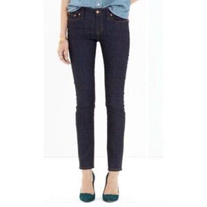 Madewell Alley Straight Dark Wash Denim Jeans Size 25 Dark Blue Denim Stretch